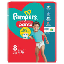 Load image into Gallery viewer, Pampers Baby Dry Nappy Pants Size 8, 22 Nappies, 17+kg (New)