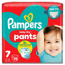 Load image into Gallery viewer, Pampers Baby Dry Pants Essential Pack Size 7, 25 Nappies, 15+kg (New)