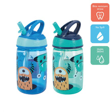 Load image into Gallery viewer, Nuby Mighty Swig Water Bottle Monsters, 360ml, 18+Months