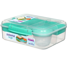 Load image into Gallery viewer, Sistema Bento Lunch To Go With Yogurt Pot, 1.65l -Teal