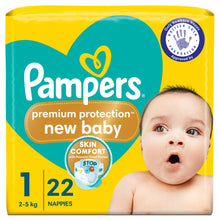 Load image into Gallery viewer, Pampers New Baby Size 1, 22 Nappies, 2-5kg