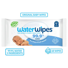 Load image into Gallery viewer, WaterWipes Baby Wipes Sensitive Newborn Skin- 1pk 60 unscented wipes