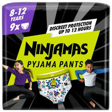 Load image into Gallery viewer, Pampers Ninjamas Pyjama Pants Boys, 8-12 Years, 27-43kg, 9 Pack