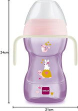 Load image into Gallery viewer, MAM Fun to Drink Cup Night with Handles 270ml, 8+Months, Pink