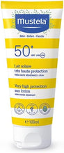 Load image into Gallery viewer, Mustela Very High Protection Sun Lotion - SPF 50+, 100ml