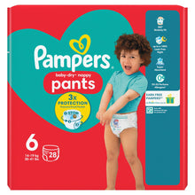 Load image into Gallery viewer, Pampers Baby Dry Pants Essential Pack Size 6, 28 Nappies, 14-19kg (New)