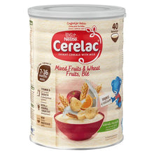 Load image into Gallery viewer, Nestle UK Cerelac Mixed Fruits & Wheat Fruits, Ble, 7-36Months -1kg