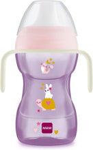 Load image into Gallery viewer, MAM Fun to Drink Cup Night with Handles 270ml, 8+Months, Pink
