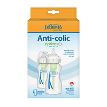 Load image into Gallery viewer, Dr Brown's Options Plus Wide Neck Baby Bottle 270ml, 2pack