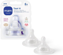 Load image into Gallery viewer, MAM SkinSoft Silicone Teat X Cut 6+Months, 2Pack