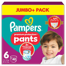 Load image into Gallery viewer, Pampers Premium Active Fit Nappy Pants Size 6 Jumbo+ Pack, 13-19kg, 42 Pack
