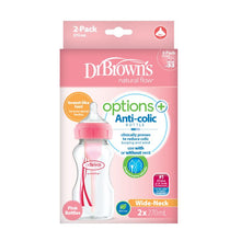Load image into Gallery viewer, Dr Brown's Options+ Bottle Pink 270ml, 2Pack