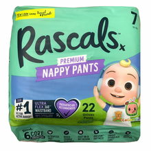 Load image into Gallery viewer, Rascal & Friends Premium Nappy Pants Size 7, 22 Pack, (New Look)