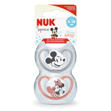Load image into Gallery viewer, NUK Disney Space Soothers 6-18Months, 2Pack