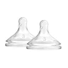 Load image into Gallery viewer, Dr Brown’s Options Wide Neck Silicone Bottle Teats, 6+Months, 2 Pack