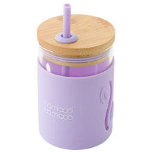 Load image into Gallery viewer, Bamboo Toddler Jar with Straw- 350ml -Lilac