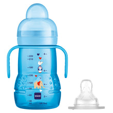 Load image into Gallery viewer, MAM Trainer Cup 2 in 1 Blue 220ml 4+Months
