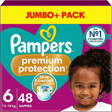 Load image into Gallery viewer, Pampers Premium Active Fit Size 6, Jumbo+ Pack, 48 Nappies, 13-18kg