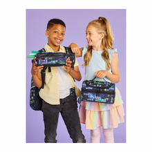 Load image into Gallery viewer, Giggle By Smiggle Freestyle Double Decker Lunchbox, Black