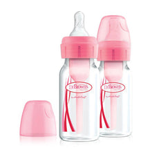 Load image into Gallery viewer, Dr Brown's Options+ Narrow Neck Bottle, 120ml, 2Pack -Pink