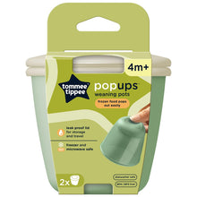 Load image into Gallery viewer, Tommee Tippee Pop-up Freezer Weaning Pots, 4+Months, 2Pack