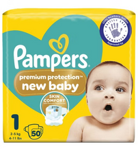 Load image into Gallery viewer, Pampers New Baby Size 1, 50 Nappies, 2-5kg