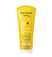 Load image into Gallery viewer, Weleda Calendula Shampoo and Body Wash - 200ml (New)