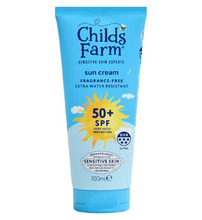 Load image into Gallery viewer, Childs Farm SPF 50+ Sun Cream 100ml Fragrance Free