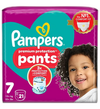 Load image into Gallery viewer, UK-Pampers Premium Protection Nappy Pants Size 7, 21 Pack, 15+kg
