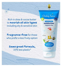 Load image into Gallery viewer, Childs Farm Cocoa & Shea Moisturiser Fragrance-free -200ml