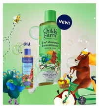 Load image into Gallery viewer, Childs Farm 2 in 1 Shampoo & Conditioner, Apple & Pear, 250ml