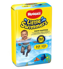 Load image into Gallery viewer, Huggies Little Swimmers Nappies Size 2-3, 12 pack, 3-8kg