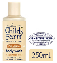 Load image into Gallery viewer, Childs Farm OatDerma Body Wash Fragrance Free, 250ml