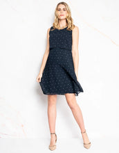 Load image into Gallery viewer, Seraphine Dot Pleated Maternity & Nursing Dress