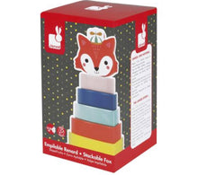 Load image into Gallery viewer, Janod Baby Forest Fox Stacker