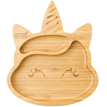Load image into Gallery viewer, Bamboo Unicorn Suction Plate