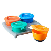 Load image into Gallery viewer, Tommee Tippee 4 x Pop Up Freezer Pots & Tray