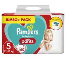 Load image into Gallery viewer, Pampers Baby-Dry Size 5 Nappy Pants 64 Jumbo Pack, (11-16kg)