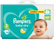 Load image into Gallery viewer, Pampers Baby-Dry Nappies, Size 3 (6-10kg) Jumbo -98 pack