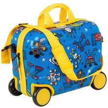 Load image into Gallery viewer, Star Wheelie Kids Suitcase - Blue