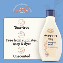 Load image into Gallery viewer, Aveeno baby soothing relief,emolient wash 250ml