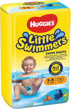 Load image into Gallery viewer, Huggies Little Swimmers Nappies Size 5-6, 11 pack, 12-18kg
