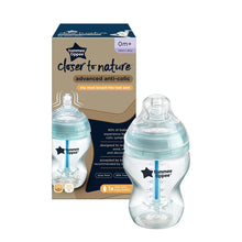 Load image into Gallery viewer, Tommee Tippee Closer to Nature Advanced Anti-Colic Bottle, 260ml, 0+Months