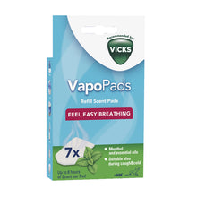 Load image into Gallery viewer, Vicks VapoPads Menthol, 36+Months, x7Pack