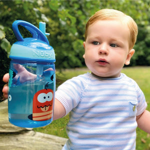 Nuby Mighty Swig Water Bottle Monsters, 360ml, 18+Months
