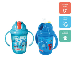 Nuby Flip N Sip Sippy Cup, Monsters -240ml