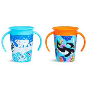 Munchkin Miracle 360° Trainer Cup WildLove Polar Bear/Orca, 177ml