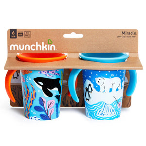 Munchkin Miracle 360° Trainer Cup WildLove Polar Bear/Orca, 177ml