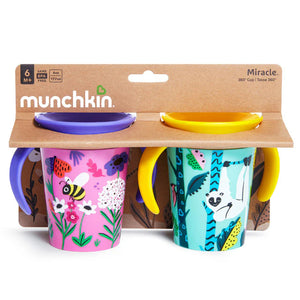 Munchkin Miracle 360° Trainer Cup WildLove Bee / Lemur, 177ml