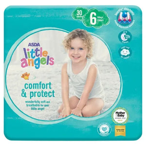 Little Angels Comfort & Protect Size 6 Nappies, 30pack (16+kg)